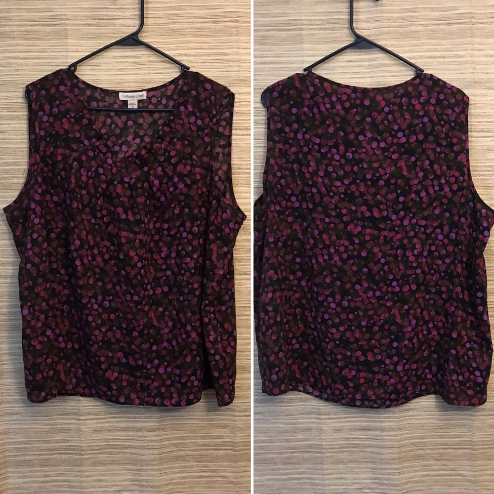 FINAL PRICE⬇️ sleeveless blouse - size 2X